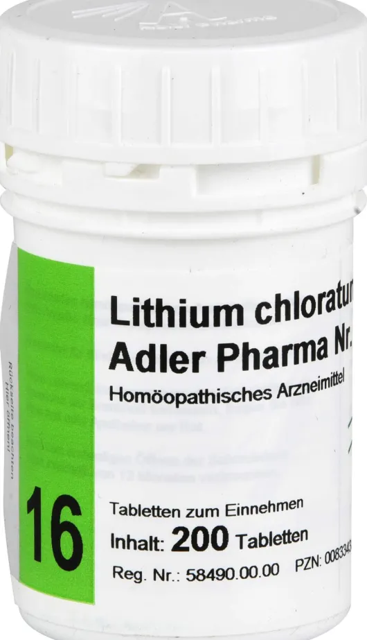 Biochemie Adler 16 Lithium Chloratum D 12 200 Tabletten