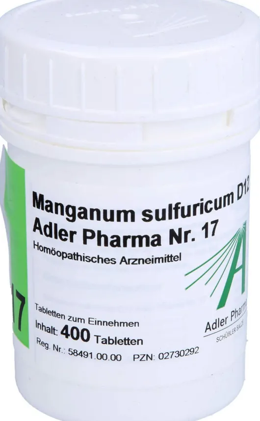 Biochemie Adler 17 Manganum Sulfuricum D 12 400 Tabletten