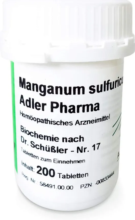 Biochemie Adler 17 Manganum Sulfuricum D 12 200 Tabletten