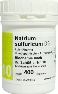 Biochemie Adler 10 Natrium Sulfuricum D6 400 Tabletten