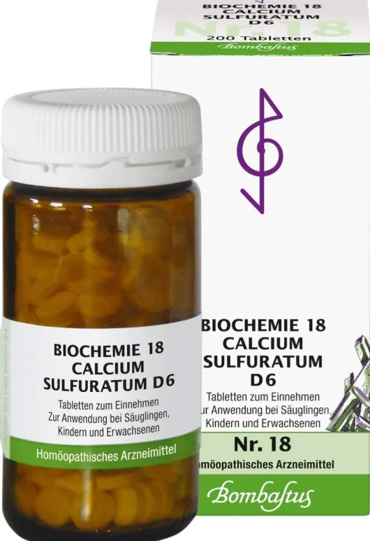 Biochemie Bombastus 18 Calcium Sulfuratum D 6 200 Tabletten
