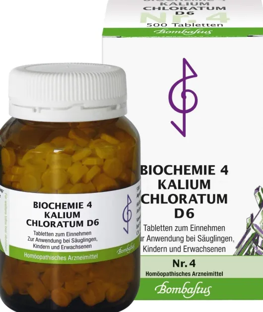 Biochemie Bombastus 4 Kalium chloratum D 6 500 Tabletten