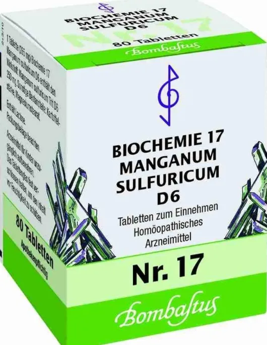 Biochemie Bombastus 17 Manganum Sulfuricum D 6 80 Tabletten