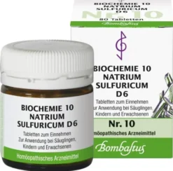 Biochemie Bombastus 10 Natrium Sulfuricum D 6 80 Tabletten