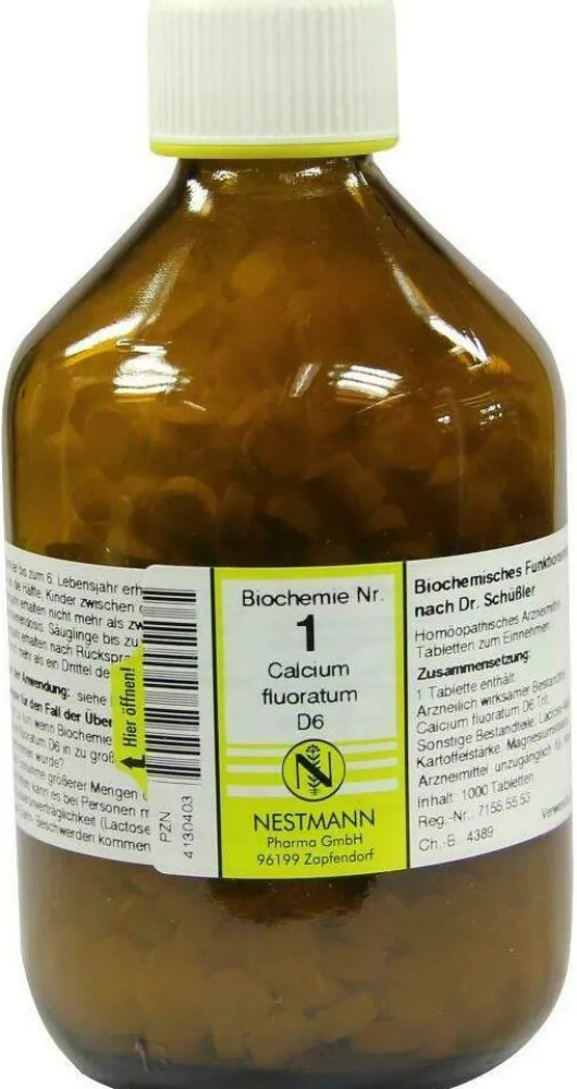 Biochemie 1 Calcium Fluoratum D 6 1000 Tabletten