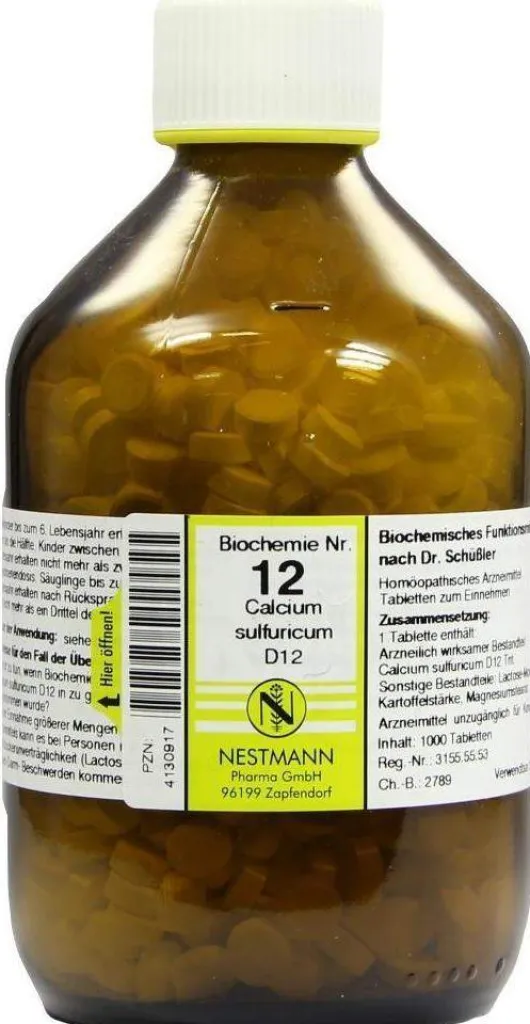 Biochemie 12 Calcium Sulfuricum D 12 1000 Tabletten
