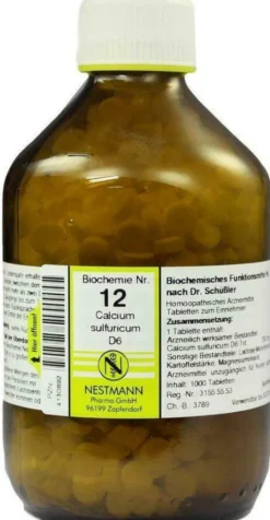 Biochemie 12 Calcium Sulfuricum D 6 1000 Tabletten