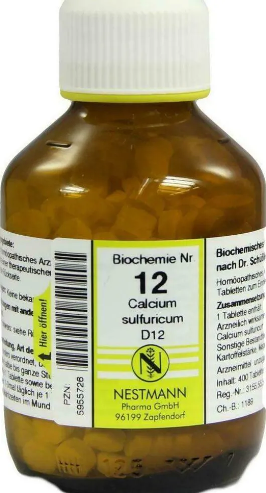 Biochemie 12 Calcium Sulfuricum D 12 400 Tabletten