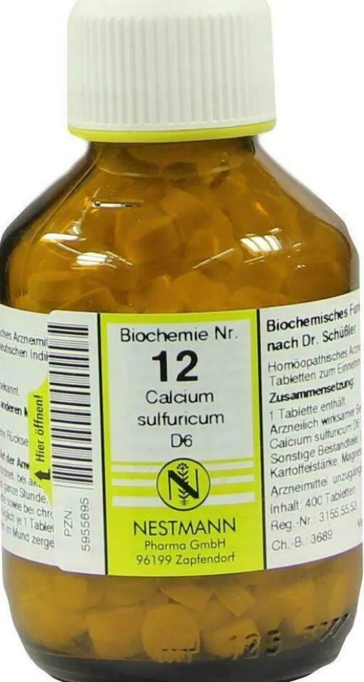 Biochemie 12 Calcium Sulfuricum D 6 400 Tabletten