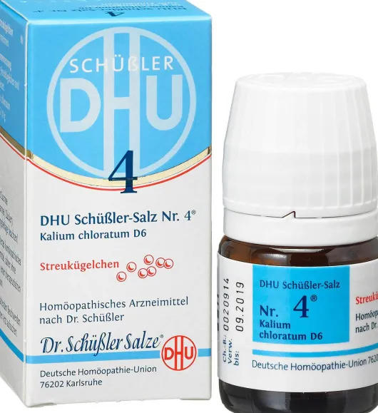 Biochemie Dhu 4 Kalium Chloratum D6 10 G Globuli