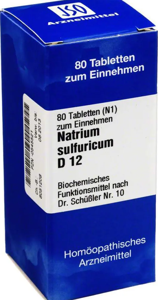 Biochemie Iso 10 Natrium Sulfuricum D12 80 Tabletten