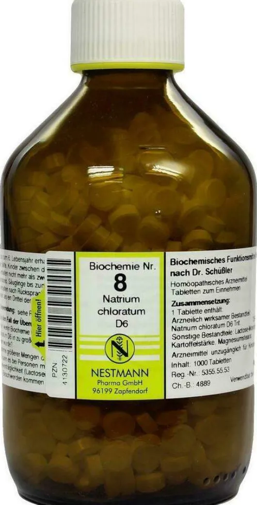 Biochemie 8 Natrium Chloratum D 6 1000 Tabletten