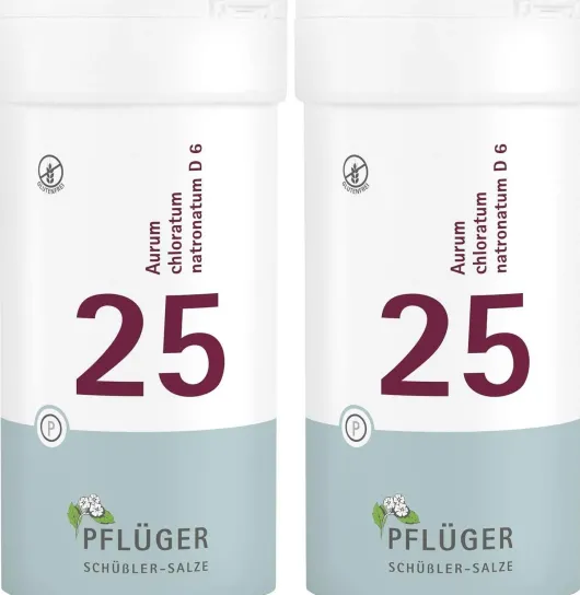 Biochemie Pflüger 25 Aurum chloratum natronatum D6 2 x 400 Tabletten
