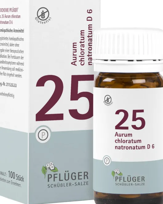 Biochemie Pflüger 25 Aurum Chloratum Natronatum D6 100 Tabletten