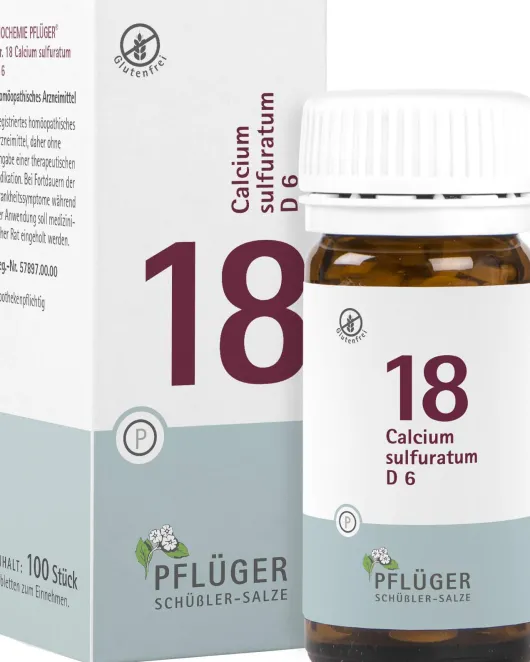 Biochemie Pflüger 18 Calcium Sulfuratum D6 100 Tabletten