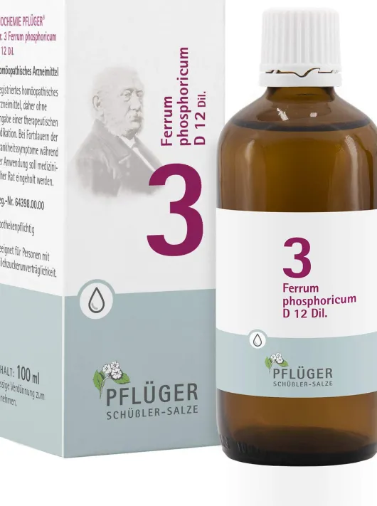 Biochemie Pflüger 3 Ferrum Phosphoricum D12 100 ml Tropfen