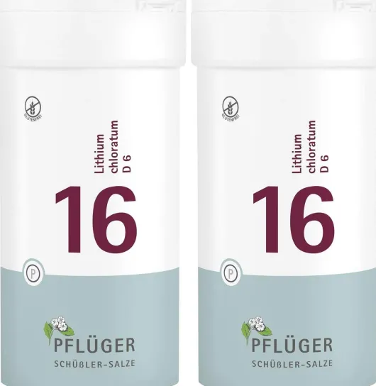 Biochemie Pflüger 16 Lithium chloratum D6 2 x 400 Tabletten
