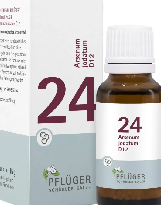 Biochemie Pflüger Nr. 24 Arsenum Jodatum D12 15 G Globuli