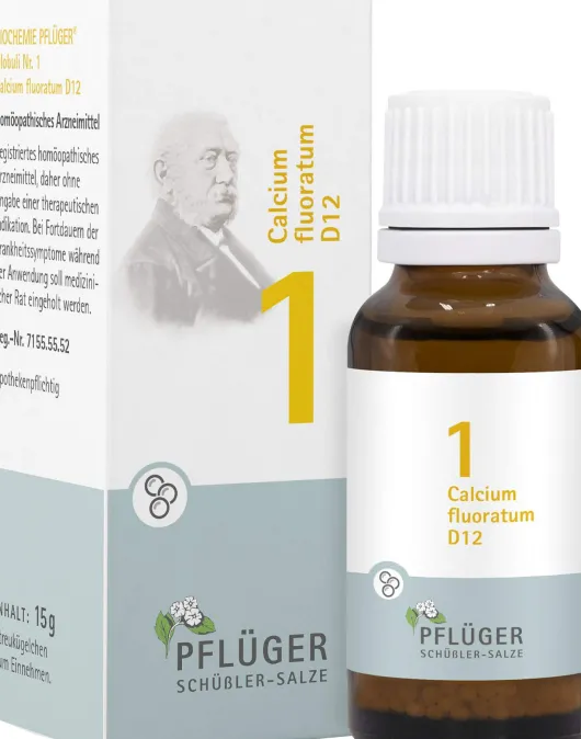 Biochemie Pflüger Nr. 1 Calcium Fluoratum D12 15 G Globuli