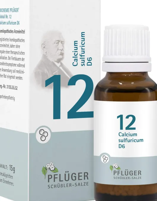 Biochemie Pflüger Nr. 12 Calcium Sulfuricum D6 15 G Globuli