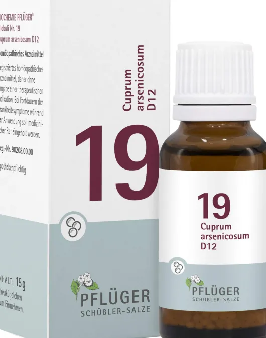 Biochemie Pflüger Nr. 19 Cuprum Arsenicosum D12 15 G Globuli