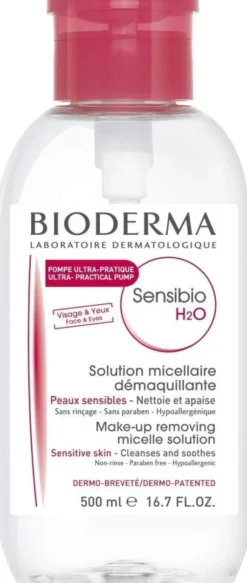Bioderma Sensibio H2o Reinigungsotion in Pumpflasche 500ml