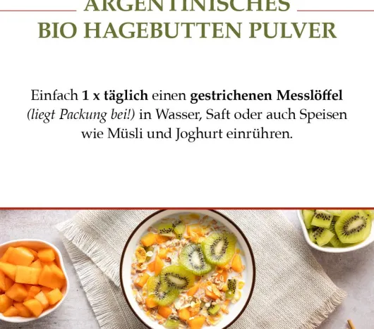 Bio Hagebutten Pulver 250 g