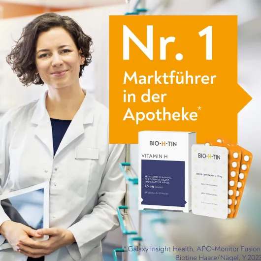 Bio-H-Tin Vitamin H 5 mg Für 2 Monate 30 Tabletten