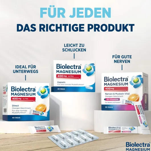 Biolectra Magnesium 300 mg Direct Orangengeschmack 60 Pellet