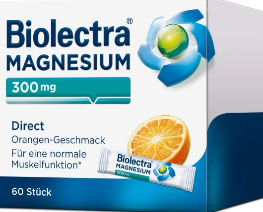 Biolectra Magnesium 300 mg Direct Orangengeschmack 60 Pellet