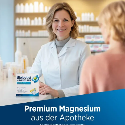 Biolectra Magnesium 243 mg forte Zitronengeschmack 40 Brausetabletten