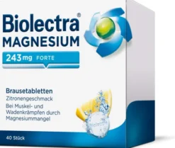 Biolectra Magnesium 243 mg forte Zitronengeschmack 40 Brausetabletten