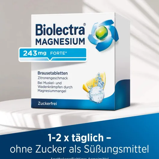 Biolectra Magnesium 243 mg Forte Zitronengeschmack 20...