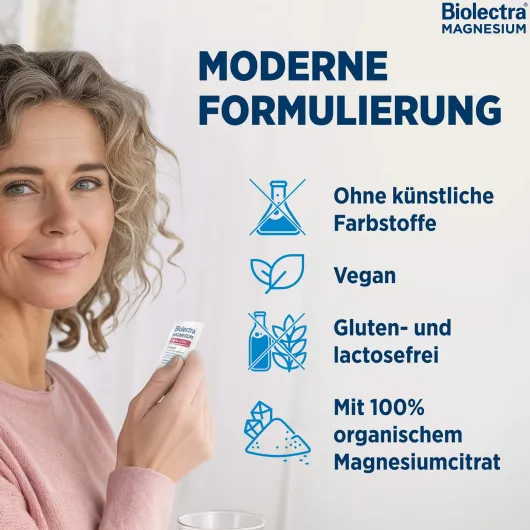 Biolectra Magnesium 486 mg intens Trinkpulver Orange-Mango 40 Stück