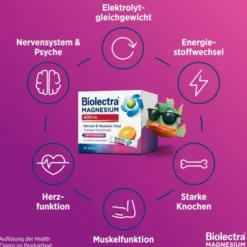 Biolectra Magnesium 400 mg Nerven & Muskeln Vital 60 Beutel