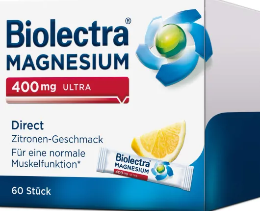 Biolectra Magnesium 400 mg ultra Direct Zitronengeschmack 60 Pellets