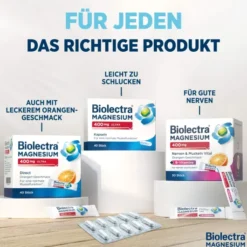Biolectra Magnesium 400 mg ultra Direct Zitronengeschmack 60 Pellets