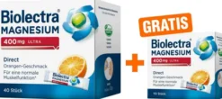 Biolectra Magnesium 400 mg ultra Direct Orangengeschmack 40 Pellets + gratis 10 Stück