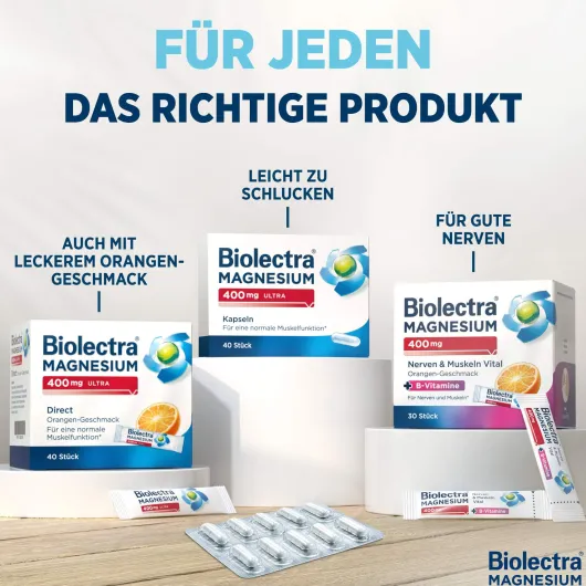 Biolectra Magnesium 400 mg ultra Direct Zitrone 100 Pellets