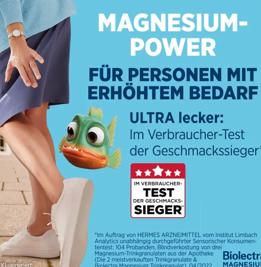 Biolectra Magnesium 400 mg Ultra Trinkgranulat Orangengeschmack...
