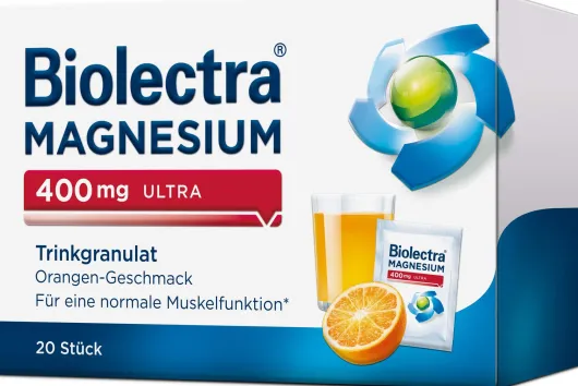 Biolectra Magnesium 400 mg Ultra Trinkgranulat Orangengeschmack...