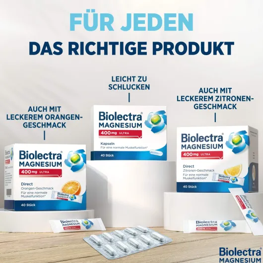 Biolectra Magnesium 400 mg Ultra Trinkgranulat Orangengeschmack...