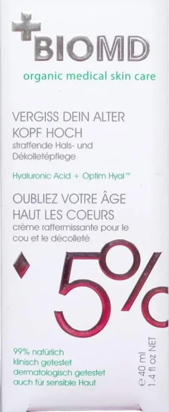 Biomed Vergiss Dein Alter Kopf Hoch Anti-Aging Creme 40 ml