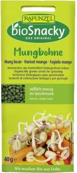 Biosnacky Sprossensamen Mungbohnen 40 G