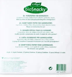 Bio Snacky Vliespapier Für Sprossengarten 25 Stück