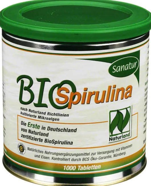 Biospirulina Aus Ökologischer Aquakultur Tabletten 1000 Tabletten