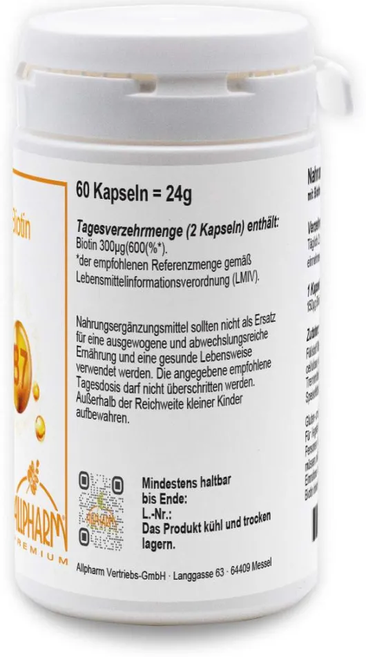 Biotin Kapseln 60 Stück