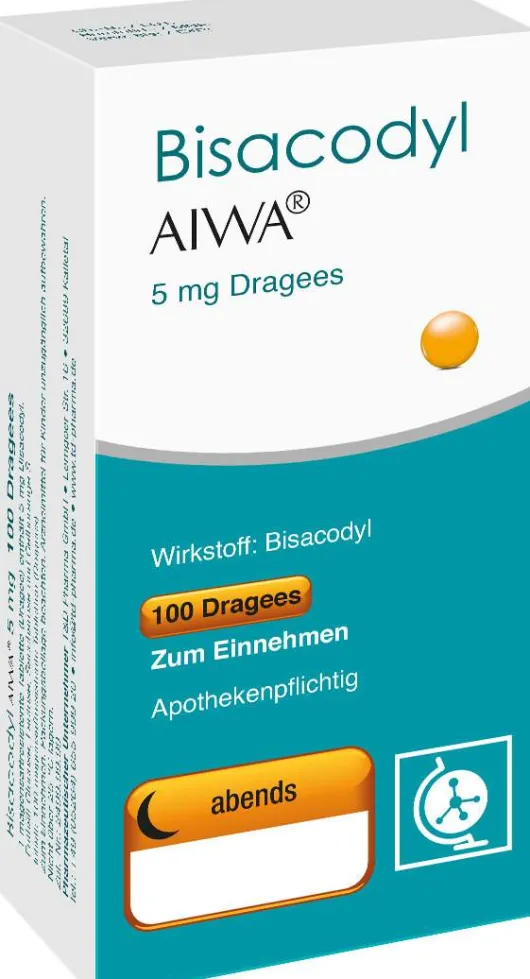 Bisacodyl Aiwa 5 mg 100 Dragees