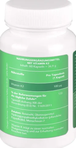 Bjökovit Vitamin K2 Mk-7 All-Trans Kapseln 60 Stück