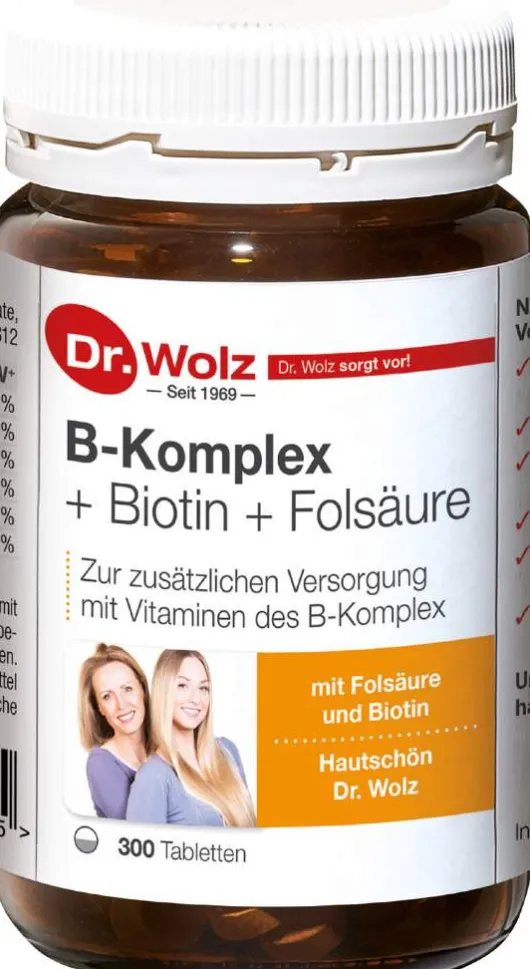 B Komplex + Biotin + Folsäure Tabletten 300 Tabletten